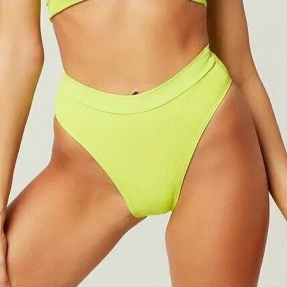 L*Space Ribbed Frenchi Bikini Bottom XS - Picture 1 of 11